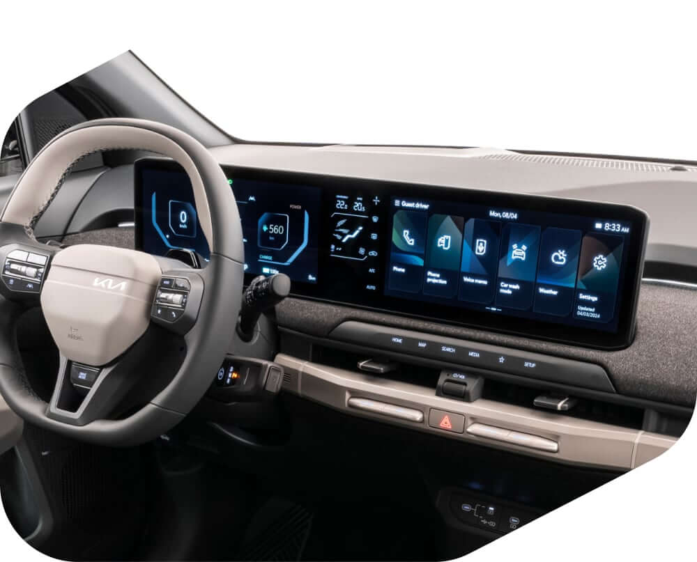 Interior view of Kia EV3